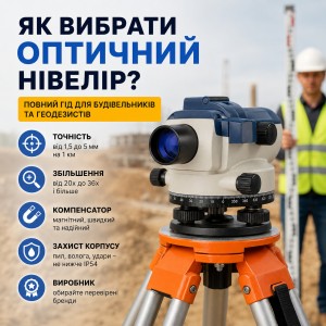 Як вибрати оптичний нівелір: повний гід для будівельників та геодезистів